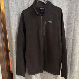 Patagonia Dark Brown Quarter-Zip Fleece
